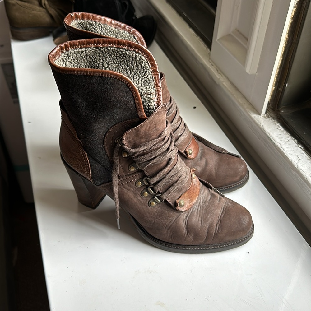 Progetto Shearling Lined Boots Size 40 - Picture 2 of 5